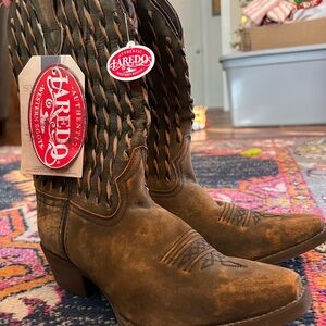 Laredo Distressed Brown Cowboy Boots